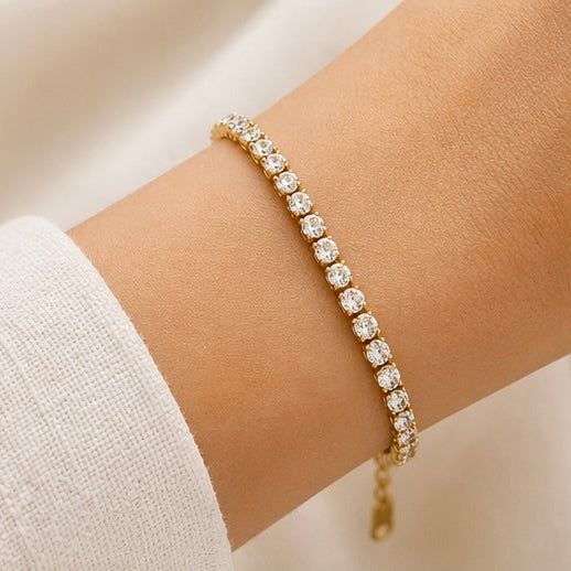 Tennis Bracelet Fine – Gold