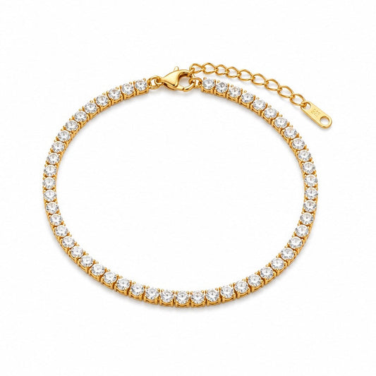 Tennis Bracelet Fine – Gold